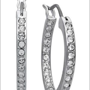 Swarovski Small Crystal Hoop Earrings